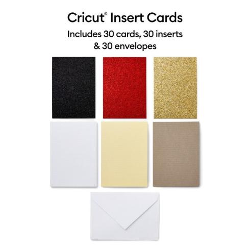 Cricut - Insert Cards "Glitz and Glam" 30 Karten & Umschläge