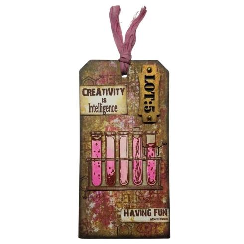 IndigoBlu - Gummistempel Set "Chemistry Lab" A5 Rubber Stamp