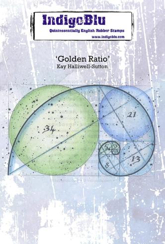 IndigoBlu - Gummistempel "Golden Ratio" A6 Rubber Stamp