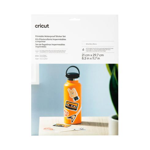 Cricut - Printable Waterproof Sticker A4 "White" 6 Bogen