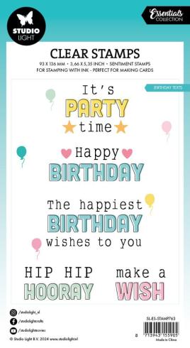 Studio Light - Stempelset "Birthday Texts" Clear Stamps