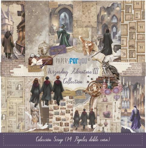 Papers For You - Designpapier "Wizarding Adventure III" Scrap Paper Pack 30,5 x 32 cm - 14 Bogen