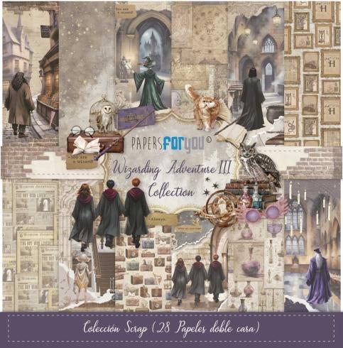 Papers For You - Designpapier "Wizarding Adventure III" Scrap Paper Pack 8x8 Inch - 28 Bogen