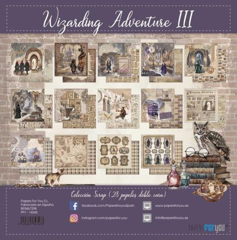 Papers For You - Designpapier "Wizarding Adventure III" Scrap Paper Pack 8x8 Inch - 28 Bogen