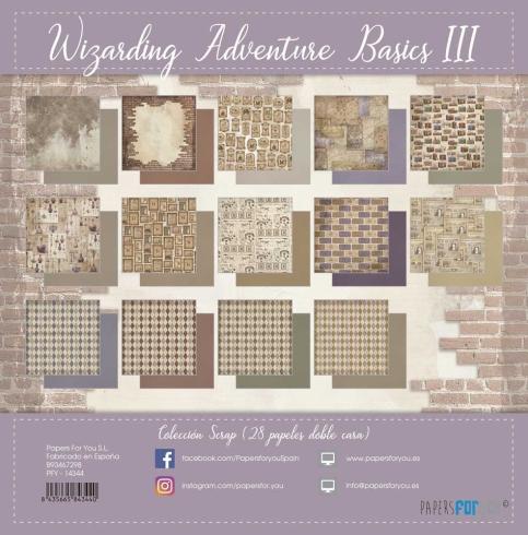 Papers For You - Designpapier "Wizarding Adventure III" Scrap Paper Pack 8x8 Inch - 28 Bogen