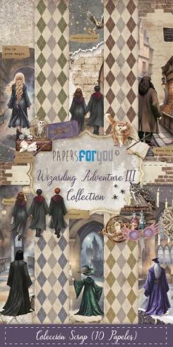 Papers For You - Designpapier "Wizarding Adventure III" Scrap Paper Pack 6x12 Inch - 10 Bogen 