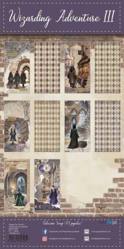 Papers For You - Designpapier "Wizarding Adventure III" Scrap Paper Pack 6x12 Inch - 10 Bogen 