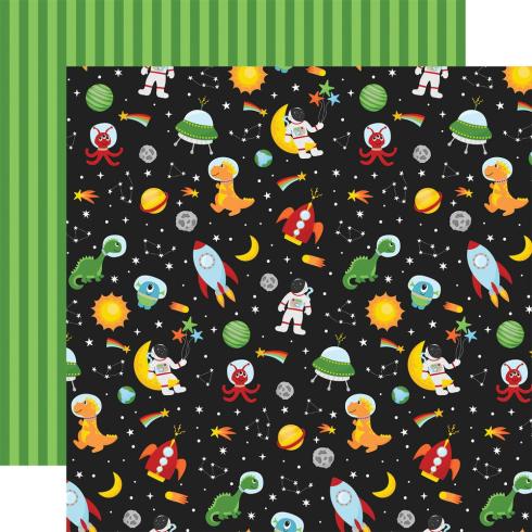 Echo Park - Designpapier "Blast Off" Collection Kit 12x12 Inch - 12 Bogen