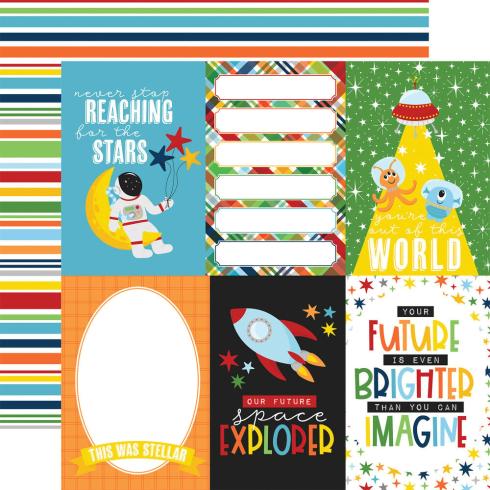 Echo Park - Designpapier "Blast Off" Collection Kit 12x12 Inch - 12 Bogen