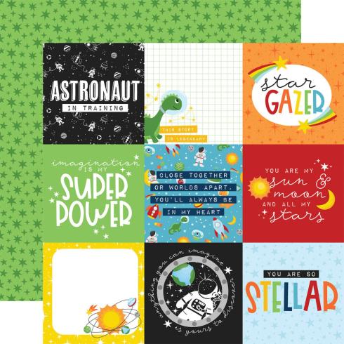 Echo Park - Designpapier "Blast Off" Collection Kit 12x12 Inch - 12 Bogen