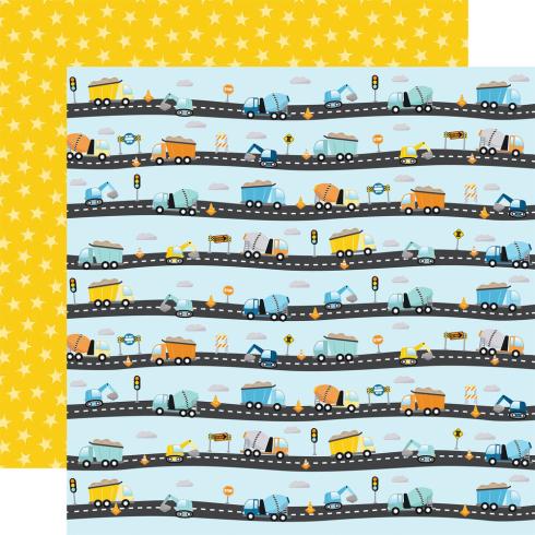 Echo Park - Designpapier "Little Builder" Collection Kit 12x12 Inch - 12 Bogen