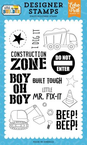 Echo Park - Stempelset "Construction Zone" Clear Stamps