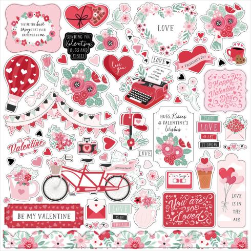 Echo Park - Designpapier "Valentine's Day" Collection Kit 12x12 Inch - 12 Bogen