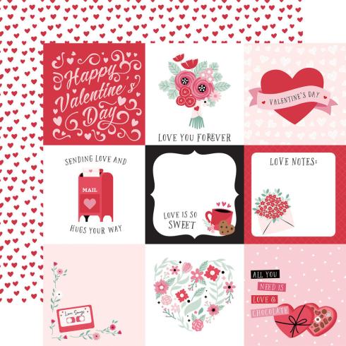 Echo Park - Designpapier "Valentine's Day" Collection Kit 12x12 Inch - 12 Bogen