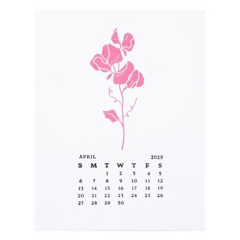 Spellbinders - Buchdrucktechnik "April Sweet Pea" BetterPress Plate