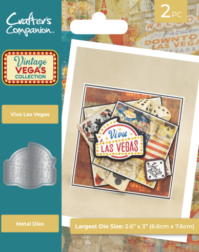 Crafters Companion - Stanzschablone "Viva Las Vegas" Dies