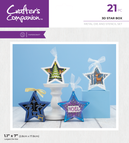 Crafters Companion - Stanzschablone "3D Star Box" Dies