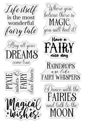 Crafters Companion - Stempelset "Make a Wish" Clear Stamps