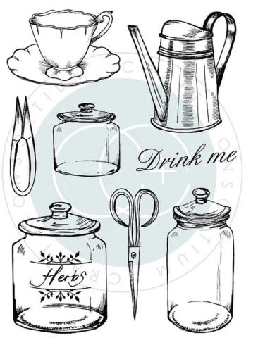 Craft Consortium - Stempelset "Utensils " Clear Stamps