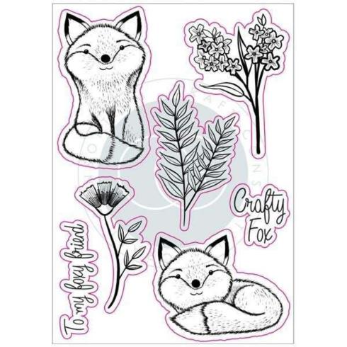 Craft Consortium - Stempelset "Henry the Fox" Clear Stamps