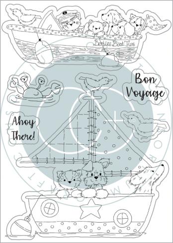 Craft Consortium - Stempelset "Bon Voyage" Clear Stamps