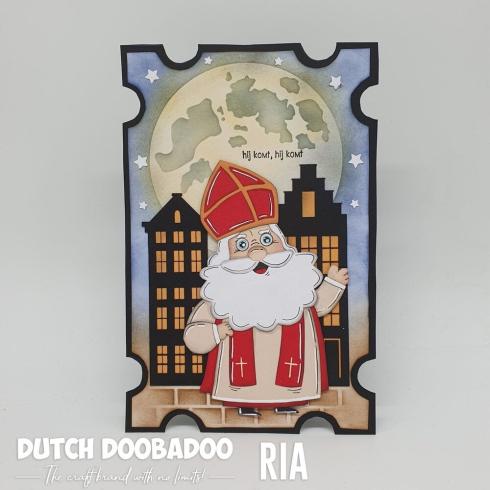 Dutch Doobadoo - Schablone A5 "Sinterklaas" Stencil - Dutch Card Art Build Up 