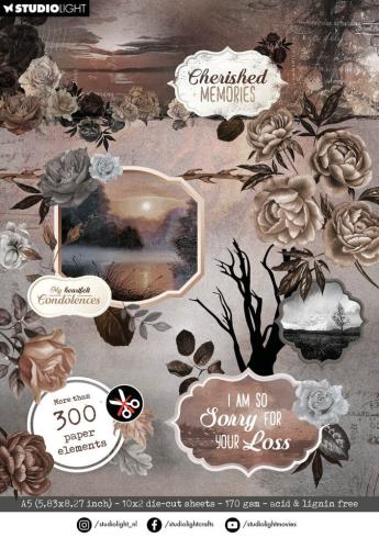 Studio Light - Stanzteile "Cherished Memories" Die Cut Block - 20 Bogen