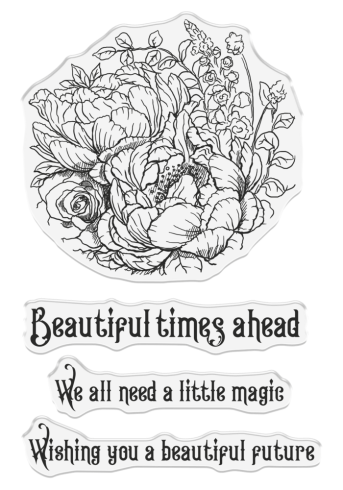 Crafters Companion - Stempelset "Floral Visions" Clear Stamps Design by Sheena Douglass