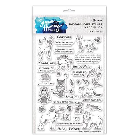 Ranger - Stempelset by Simon Hurley Create "Woodland Wildlife" Clear Stamps