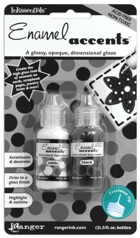 Ranger - Enamel accents "Black and White" 2x36ml