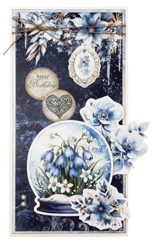 Studio Light - Stanzteile "Frozen Flowers" Die Cut Block - 20 Bogen