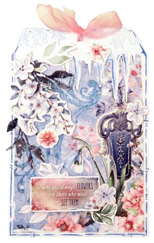 Studio Light - Designpapier "Frozen Flowers" Paper Pack 20,3x20,3 cm - 36 Bogen