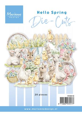 Marianne Design - Stanzteile "Hello Spring" Die Cuts