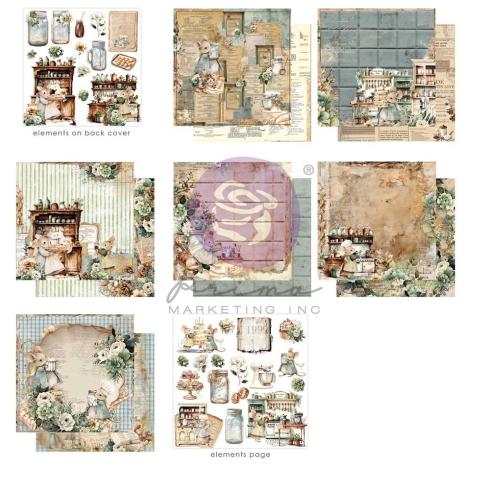 Prima Marketing - Designpapier "The Home Baker" Paper Pack 12x12 Inch - 14 Bogen