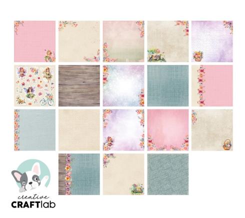 Creative Craft Lab - Studio Light - Designpapier "Felicia" Paper Pack 8x8 Inch - 36 Bogen