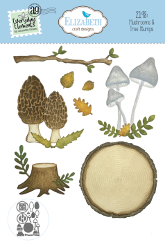 Elizabeth Craft Designs - Stanzschalone "Mushrooms & Tree Stumps" Dies