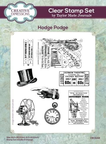 Creative Expressions - Stempelset "Hodge Podge" Clear Stamps 6x8 Inch Design by Taylor Made Journals