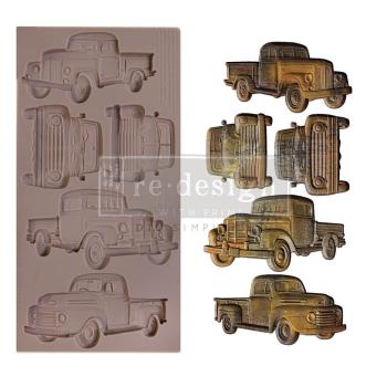 Re-Design with Prima - Gießform "Trucks" Mould 5x10 Inch