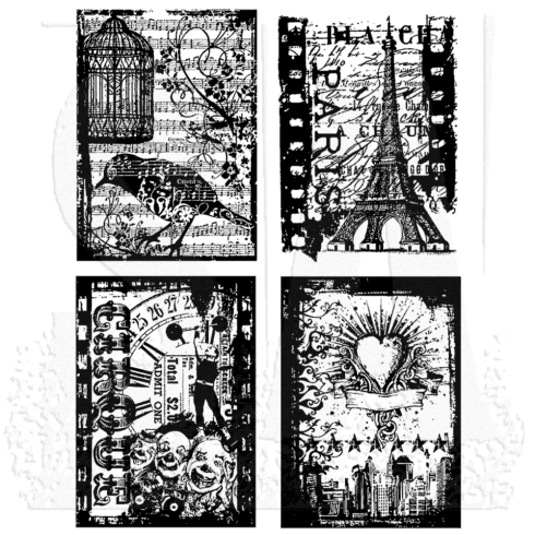 Stampers Anonymous - Gummistempelset "Random Gatherings" Cling Stamp Design by Tim Holtz