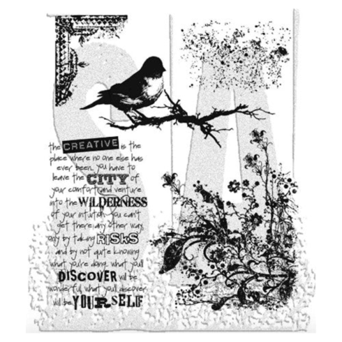 Stampers Anonymous - Gummistempelset "Urban Tapestry" Cling Stamp Design by Tim Holtz