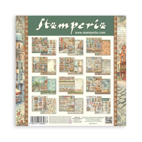 Stamperia - Designpapier "Art of Travelling" Paper Pack 12x12 Inch - 10 Bogen