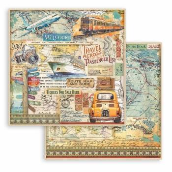 Stamperia - Designpapier "Car" Paper Sheets 12x12 Inch - 10 Bogen