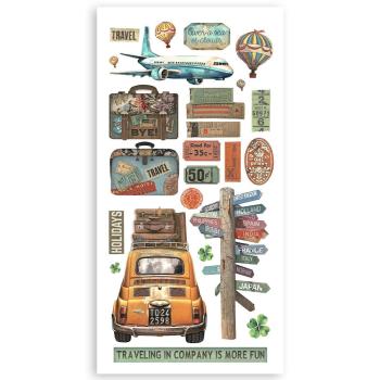 Stamperia - Stanzteile "Art of Travelling" Paper Cut-outs 6x12 Inch - 4 Bogen