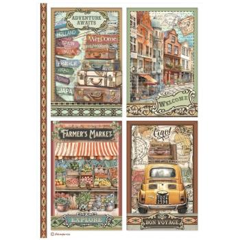 Stamperia - Decopatch Papier "Selection" Decoupage A4 - 6 Bogen  