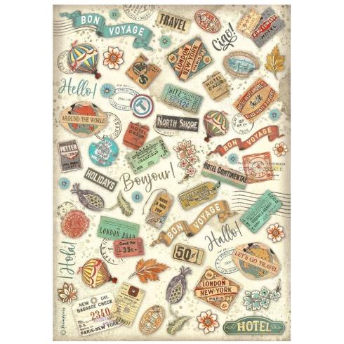 Stamperia - Decopatch Papier "Selection" Decoupage A4 - 6 Bogen  