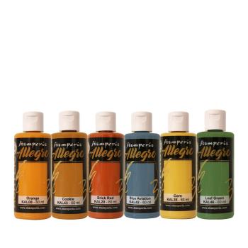 Stamperia - Acrylfarbe "Art of Travelling" Allegro Paint Kit 6x60 ml