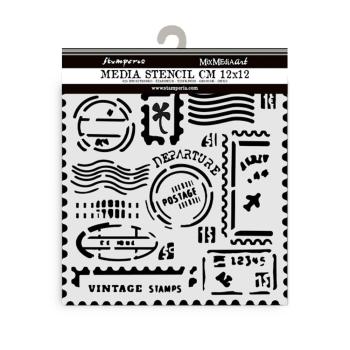 Stamperia - Schablone 12x12cm "Stamps" Stencil