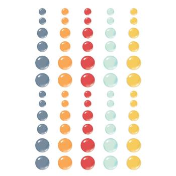 Simple Stories - Enamel Dots "For The Record" 60 Stück 