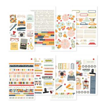 Simple Stories - Aufkleber "For The Record" Sticker Book