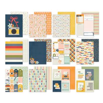 Simple Stories - Designpapier "For The Record" Paper Pack 6x8 Inch - 24 Bogen